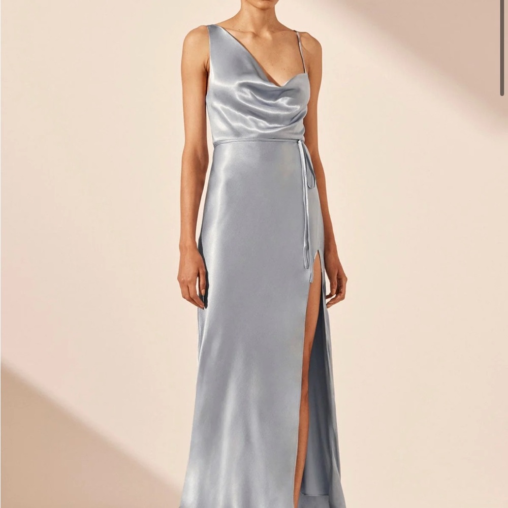 Shona Joy Dress - NWT Asymmetrical Cowl Neck Midi Dress